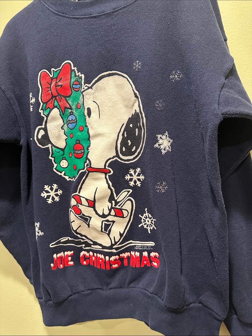 Vtg peanuts brand snoopy Christmas sweater - Picture 1 of 5